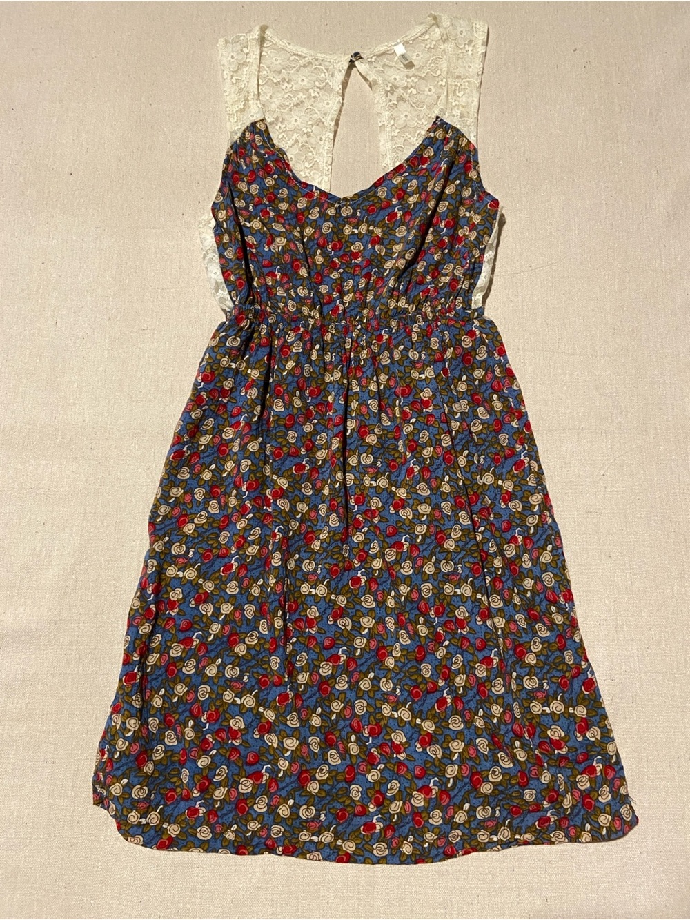 Y2K Floral Lace Indie Twee Dress